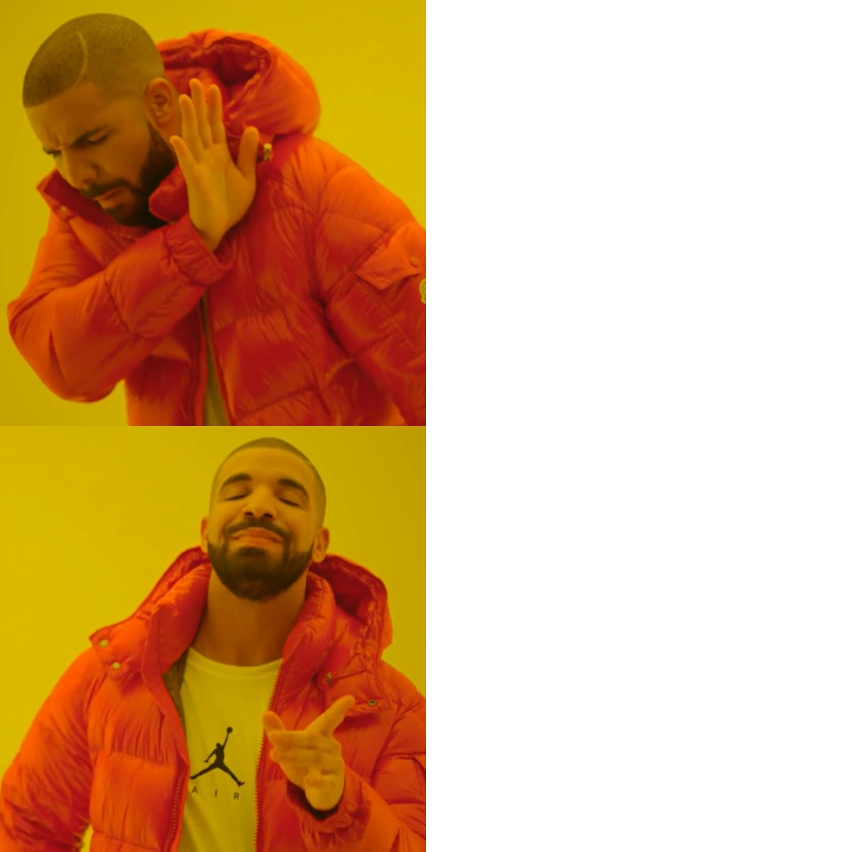 Drake Hotline Bling meme about City Bonfires