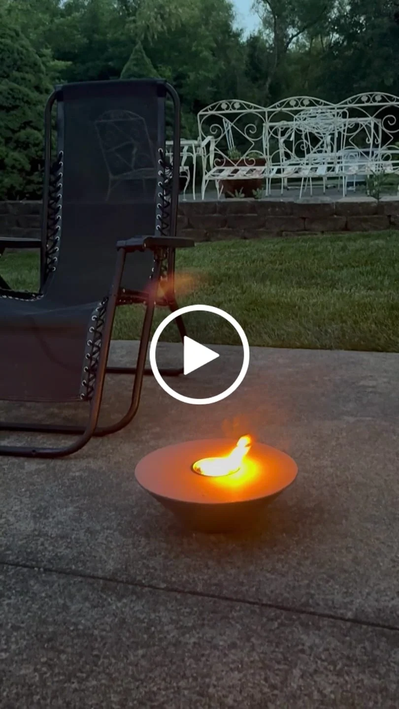 Customer video review of Concrete Cone Fire Pit
